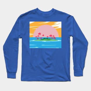 Lonely Island Relaxation Sun Long Sleeve T-Shirt